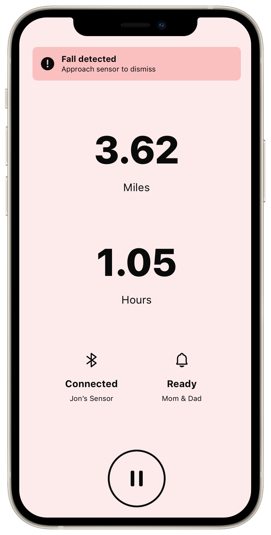 Second mockup of EquineTrac mobile app
